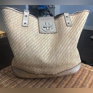 KATE SPADE rattan look tote bag 💞